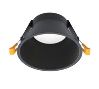 Lampe Encastrable Plafonnier Noir Ø 14,5 Cm Trou: Ø 127 Mm Métal GX53 Intérieur
