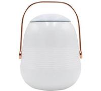 Lumisky Lampe enceinte bluetooth sans fil poignée cuivre LED blanc/multicolore dimmable BOB STATION H33cm avec télécommande