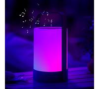 Lumisky Lampe enceinte Nina – Bluetooth sans fil – Gris