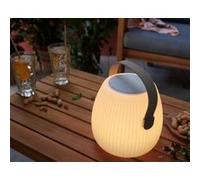 Lampe enceinte bluetooth nomade LED RGB 5W IP44 H.23cm Lumisky Mini May Play