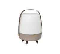 Kooduu Lampe haut-parleur - portable et sans fil - connexion bluetooth et son haute fidélité, couleur taupe - Lite-up Play Earth