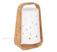 Atmosphera Lampe à poser enfant Étoile – Bambou blanc – H. 27 cm