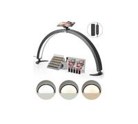 Lampe Esthéticienne Demi-lune Table, LED Arc 40 W, pour Manucure Extension Cils, Support Téléphone