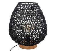 Atmosphera - Lampe Etel noire - métal et papier H36 cm