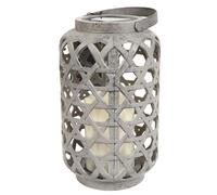 Home Deco Factory - Lampe solaire extérieure Effet bougie LAO0174 24 cm Marron