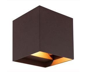 Lampe extérieure Lampe de façade Lampe murale rost Balcon Up Down Applique, LED 2x 3 watts 2x 290Lm blanc chaud, LxlxH 10x10x10 cm