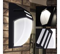 Lampe Extérieure LED Pour Maison Porte ALU Projecteur Jardin Mur Noir