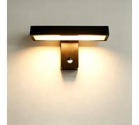 Lampe Extérieure Murale LED avec Détecteur de Mouvement, IP65 Étanche, Panneau LED Orientable à 360°, 24W 3000K, Luminaire Moderne en Aluminium avec Température de Couleur Réglable, Entrée, Véranda