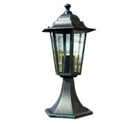 vidaXL Lampe de jardin Vert foncé/Noir Aluminium