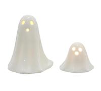 Lampe fantôme - Décoration d'Halloween en forme de fantôme hurlant | Veilleuse en forme de fantôme à piles | Veilleuse LED en céramique pour fêtes d'Halloween et décoration de maison hantée