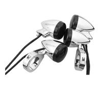 Lampe feu arrière Clignotants LED À Pince Et Arrière Motos pour 4 Pièces Feux Indicateurs 39mm/41mm