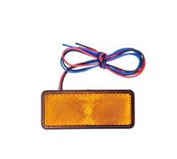 Lampe feu arrière Réflecteurs LED pour Voiture Moto Camion Feux Arrière Ronds 24LED Feu Position Latéral D'avertissement D'arrêt Frein Clignotant Unique 12V
