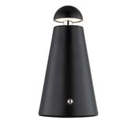 Lampe de table, lampe d'appoint, lampe de lecture, métal, noir mat, variateur tactile, fonctionne sur piles, H 16 cm