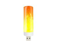 Lampe flamme USB - Effet LED 13,5 g, lueur nocturne portable | Atmosphère romantique de bougie, lampe d'ambiance intérieure ou extérieure | Lampe torche à brancher, ampoule de décoration de vacances
