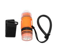 Lampe Flash de Plongée, Lampe Flash de Plongée Portable avec Résistance à la Pression de l'eau LED Haute luminosité pour le Camping (ORANGE)
