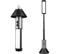 Lampe flash télescopique de camping, batterie 3000mAh, connecteur de charge Type-C, angle réglable à 270°, gris 1pc