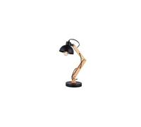 Lampe Flexo Architecte EDM Vintage en bois E27 Noir 60W