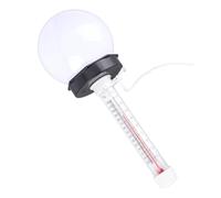 Lampe Flottante à Boule de Piscine avec Jauge de Température, Lampe Flottante à LED à Couleur Changeante à énergie Solaire avec Jauge de Température, avec Conception Sphérique,