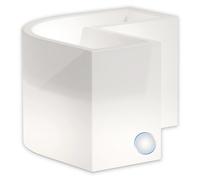 LAMPE FLOWERPOT ANGULAIRE LED BLANC CÂBLE ÉCLAIRAGE JARDIN BALCON PATIO