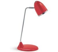 MAUL Lampe de bureau LED Maulstarlet | Luminaire au look vintage | Lampe élégante en métal avec température de couleur 3000K | Lumière LED avec pied pour bureau | 24.5x15.6x41 cm | Rouge