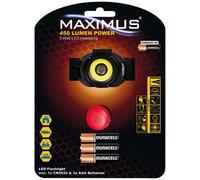 Lampe frontale - 450 lm - 5W - éclairage avant/arrière - fonction focus -