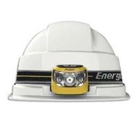 Lampe frontale 5 leds noire adaptable sur casques autonomie 25h portée 80m 3 types d'attaches G