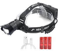 Lampe Frontale À Capteur De Mouvement Xhp99 Lampe Frontale Rechargeable Super Brillante De 20 000 Lumens,Lampe Frontale À Led Zoomable À 3 Modes Haute Puissance Avec Fonction De Banque D'alimentatio