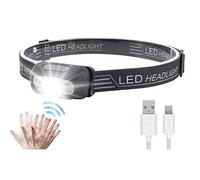 Lampe frontale à capteur LED super lumineuse, légère et étanche, batterie rechargeable USB, 5 modes, 500 lumens, XPG2 pour course à pied, vélo, pêche, camping, randonnée et enfants