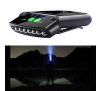 Lampe Frontale À Clip, Visière Lumineuse Rotative À 6led Pour La Lecture, La Chasse, Le Camping Et La Pêche