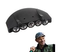 Lampe Frontale À Clipser, 5 LED Pour Casquette, Lampe De Chapeau Résistante À L'eau Avec Boucle Et Piles, Lampe De Poche Rechargeable Par USB, Lampe Frontale Mains Libres À Bord De Chapeau Pour La Cha