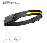 Lampe Frontale À Induction Led Cob Zk30, 1200 Lm, Rechargeable Par Usb, Torche De Chasse, Torche D'avertissement, Pour Le Travail, L'équitation, 550lm, Livraison Directe