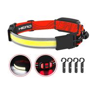 Lampe Frontale À Led Avec Feu De Sécurité Rouge, Bande D'éclairage Étanche, Ultra Lumineuse