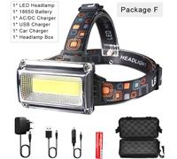 Lampe Frontale À Led Cob 8000lm, Projecteur Portable Ultra Lumineux Avec Chargeur Usb, Idéal Pour La Pêche Ou Le Camping En Plein Air