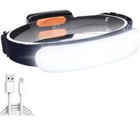Lampe Frontale À Led, Lampe Frontale Cob Rechargeable Par Usb, Lampe Frontale Réglable De 1500 Lumens, Légère Et Étanche Pour Le Cyclisme, Le Camping, La Randonnée, La Pêche, Les Urgences
