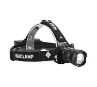 Lampe Frontale Aluminium Alliage Étanche IPX4 Zoomable | Capteur mouvement infrarouge, allumage mains, idéal bricolage, camping, réparation nocturne(Black 6*4.3*4.3cm)