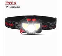 Lampe Frontale Avec Capteur De Mouvement, 6000 Lumens, Mains Libres, Torche Ak700, Phare Puissant, Rechargeable Par Usb