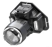 Lampe Frontale Blanche Puissante pour Visibilité Nocturne | LED blanche haute luminosité, vision claire dans le , idéal pour travaux et marche(Seven Light Sources)