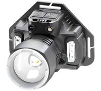 Lampe Frontale Blanche Puissante pour Visibilité Nocturne | LED blanche haute luminosité, vision claire dans le , idéal pour travaux et marche(Single Light Source)