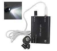 Lampe Frontale Chirurgicale Portable LED Lampe Frontale Dentiste pour Loupes Binoculaires, pour Dentiste, Clinique Dentaire (Noir)