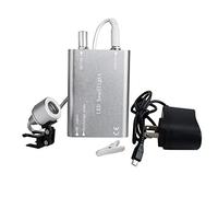 Lampe Frontale Chirurgicale Portable LED Lampe Frontale Dentiste pour Loupes Binoculaires, pour Dentiste, Clinique Dentaire (Argent)