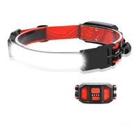 Lampe frontale COB ultra lumineuse pour la pêche de nuit, la course, la randonnée et la recherche sur le terrain, matériau ABS et indice d'étanchéité fiable (B)