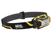 Petzl Lampe frontale compacte Aria 1 – étanche, 350 lumens, piles ou batterie – Noir/Jaune E069aa00