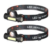 Lampe Frontale de Camping Rechargeable Usb, Deux Sources Lumineuses