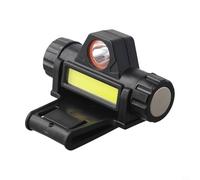 Lampe frontale de casque de soudage avec support de montage, lampe frontale rechargeable par USB pour masque de soudure, lampe frontale compacte de 8 cm pour casque de sécurité pour éclairage mains