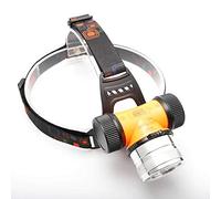 Lampe Frontale de Plongée Sous-marine, WESLITE 1800 Lumens Lampes Frontales étanche de Plongée Sous-marine avec LED XM-L2 Phare pour la Pêche à la Chasse à la Plongée (Lumière Blanche et Jaune)