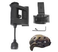 Lampe frontale de pompier pour homme, lampe frontale de pompier - Lampe de poche de survie à LED flexible avec base de piste - Lumière fine et étanche pour sauvetage d'incendie et aventure en plein