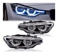 Lampe frontale de style de voiture Compatible avec les phares BMW F30 2013-2015 F35 320i 318i 325i DRL Angel Eye, accessoires automobiles(Xenon)