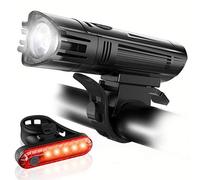 Lampe Frontale De Vélo Ultralégère Rechargeable Par Usb, Phare De Bicyclette En Alliage D'aluminium Pour Vtt Et Vélo De Route