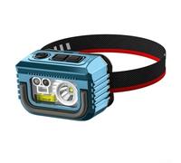 Lampe frontale d'extérieur à capteur de vague avec luminosité LED XPG de type C rechargeable IPX6 étanche pour le travail sur le terrain