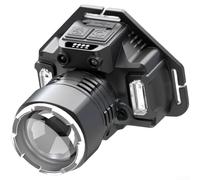 Lampe frontale d'extérieur à contrôle gestuel multicolore - Design réglable librement - Angle de charge - Accessoire d'éclairage portable pour sports de nuit - Activités de plein air en bord de route